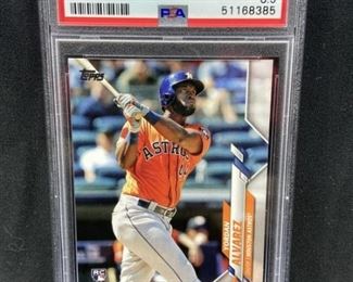  2020 Topps Yordan Alvarez Rookie PSA NM/MT+ 8.5