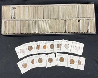  2-Row Box w/ Lincoln Cents BU/Proofs/Circulated