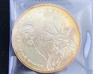  1oz Silver Freedom Style Round .999