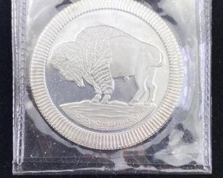  1oz Silver Buffalo Style Round .999