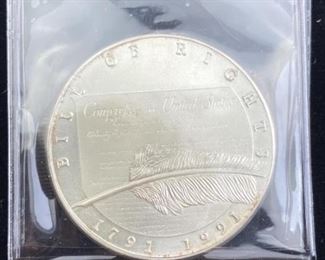  1oz Silver Bill of Rights Coin