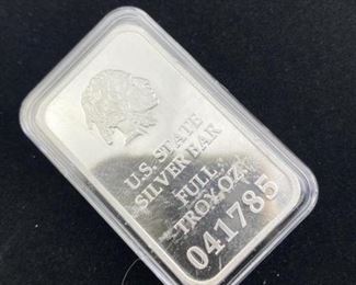  1oz Silver US State Bar, OH .999