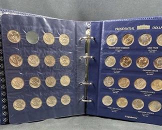  Partial Pres. Dollar Set w/ P,D,S (51) Coins in Album
