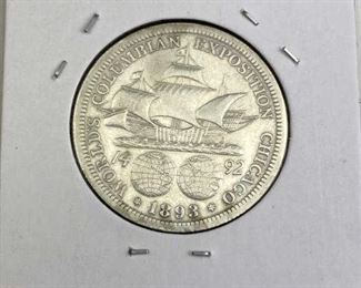 1893 Columbian Expo Silver Half Dollar, U.S.