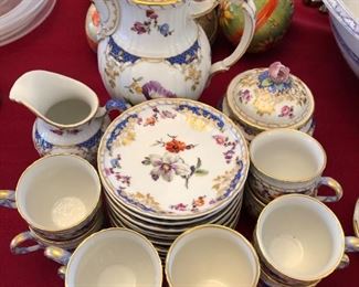 KPM porcelain chocolate set