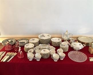 Set of Bavarian Lilac pattern China