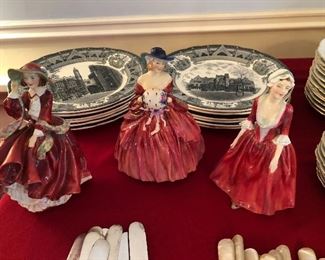 Three Royal Doulton figurines