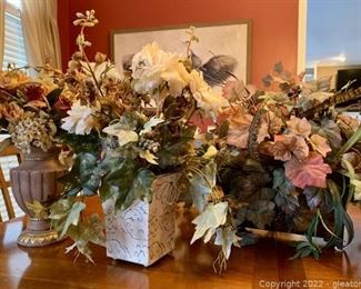 3 Piece Silk Planter Table Arrangements