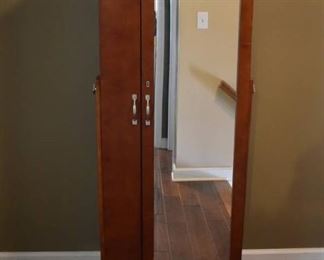Full Length Mirror with Jewelry Storage