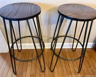 Lavish Home Bar Heigh Backless Barstools