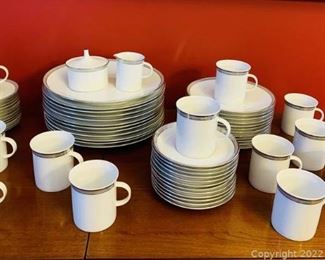 Rosenthal Studio Linie White with Silver 12 Place Setting