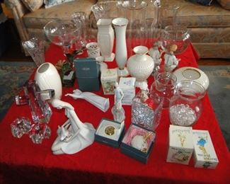 Vases, Lladro etc.