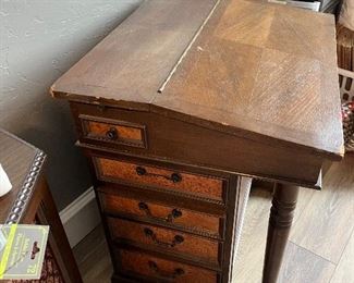 Antique small desk with hand made original drawers