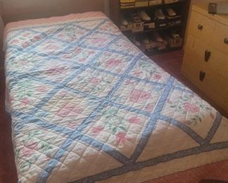 Two Twin Beds with Headboard and Mattress