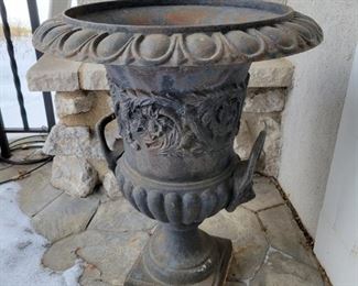 Cast Iron Urn.