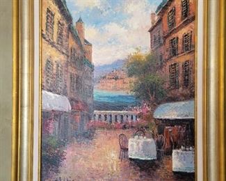 Large Oil Painting by Listed Artist W. Eddie.