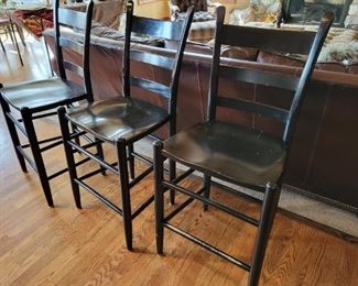 Three Bar Stools by Nichols and Stone.