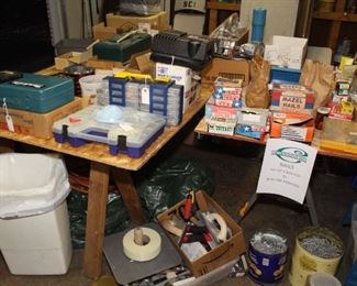 Fasteners, Bolts, Nuts, Screws, Nails. Drywall Tools