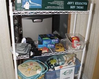 Desk Magnifier,  Clip Light, Furniture Sliders