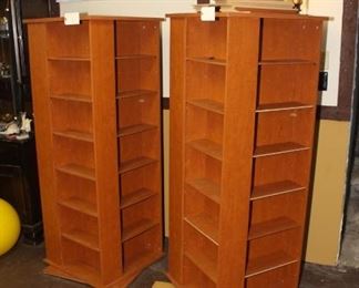 Movie (DVD) rotating shelves