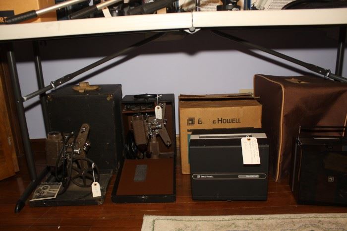 Vintage Projectors: 2-Revere 85,  Bell & Howell 1744B