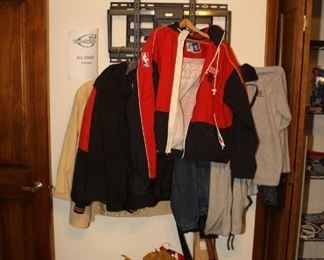 Coats including Chicago Bulls and Chicago Blackhawks