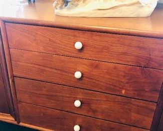 John A Colby Mid Century Modern note the porcelain drawer pulls