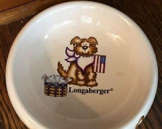Vintage, Longaberger Dog Bowl