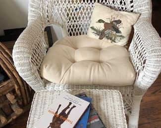 Wicker Chair and Table