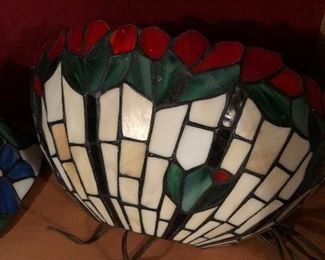 Leaded Glass Wall Sconce