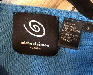 Vintage Michael Simon Dog Theme Sweater