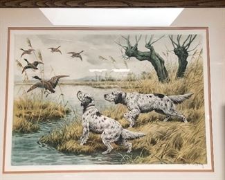 Framed Dog Art