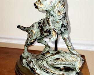 Brass sculpture, lamp
