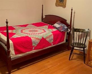 Vintage Hand pieced Star Quilt