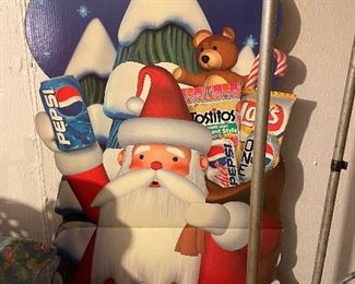 Pepsi, Lay's cardboard Santa display