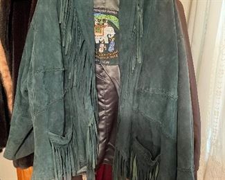 Vintage Henry Lehr fringe suede jacket