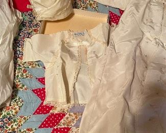 Vintage christening gowns, slips, hats