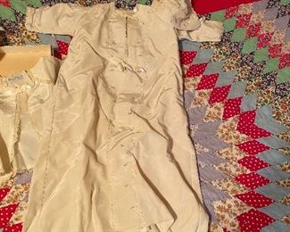 Vintage christening gowns, slips, hats