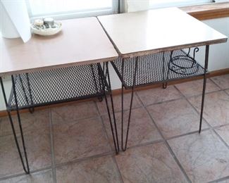 2 Formica top WI Base Side Tables