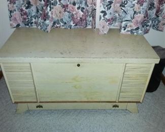 blonde cedar chest