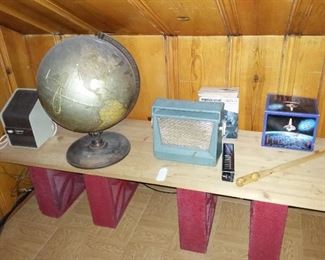Old World Globe with wood base
