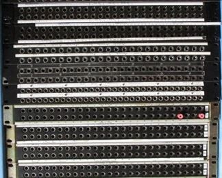 LOT OF 13 1/4" AUDIO PATCHBAYS