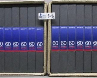 2 BOXES SONY BCT-60MLA//FUC BETACAM SP