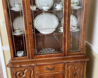 French style china cabinet 