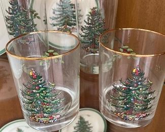 Spode Christmas glassware