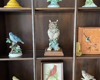 Porcelain bird collection 