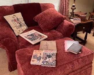 Large chair & ottoman by Hickory Chair