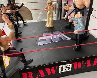 Wrestling action figures including Andre the Giant & Hulk Hogan