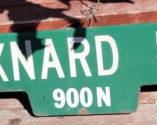 Vintage Oxnard Street sign