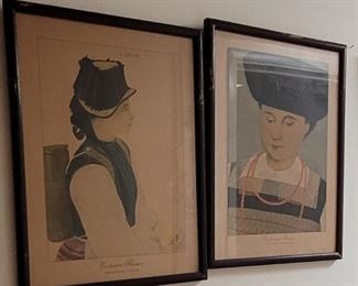 Collection of 1940s Suisse fashion plates